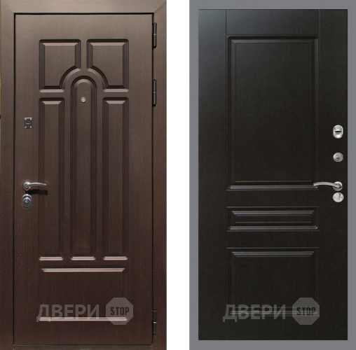 Входная металлическая Дверь Рекс (REX) Эврика FL-243 Венге в Ногинск