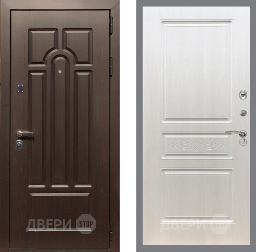 Входная металлическая Дверь Рекс (REX) Эврика FL-243 Лиственница беж в Ногинск