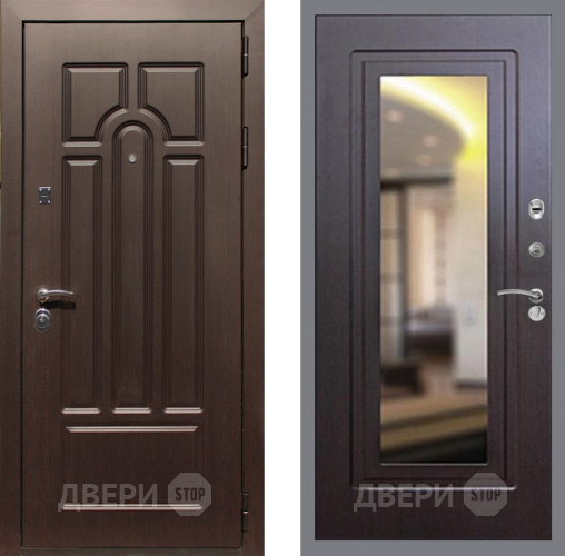 Входная металлическая Дверь Рекс (REX) Эврика FLZ-120 Венге в Ногинск