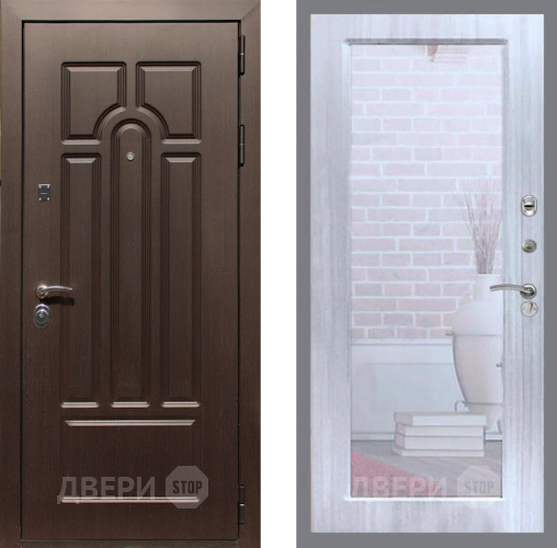 Дверь Рекс (REX) Эврика Зеркало Пастораль Сандал белый в Ногинск