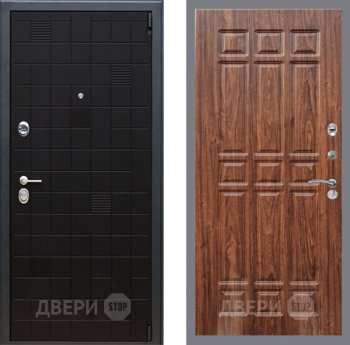 Входная металлическая Дверь Рекс (REX) 12 FL-33 орех тисненый в Ногинск