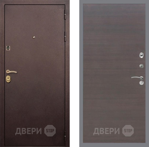 Входная металлическая Дверь Рекс (REX) Лайт 3К GL венге поперечный в Ногинск