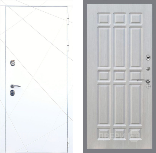 Дверь Рекс (REX) 13 Силк Сноу FL-33 Лиственница беж в Ногинск