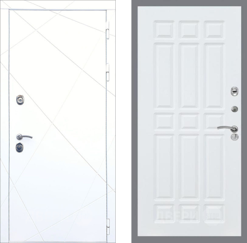 Входная металлическая Дверь Рекс (REX) 13 Силк Сноу FL-33 Силк Сноу в Ногинск