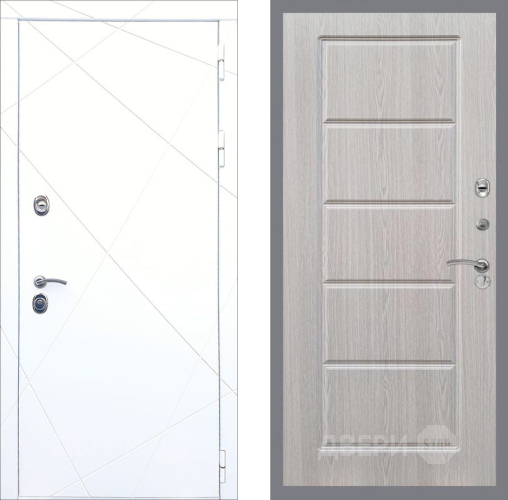 Входная металлическая Дверь Рекс (REX) 13 Силк Сноу FL-39 Беленый дуб в Ногинск