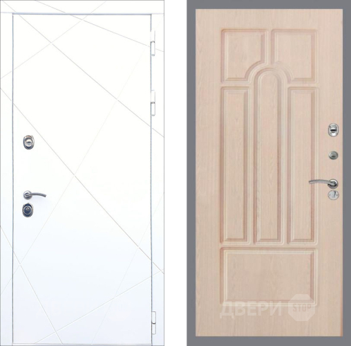 Входная металлическая Дверь Рекс (REX) 13 Силк Сноу FL-58 Беленый дуб в Ногинск