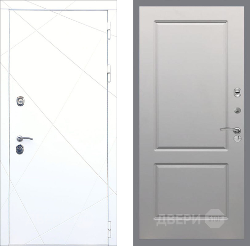 Входная металлическая Дверь Рекс (REX) 13 Силк Сноу FL-117 Грей софт в Ногинск