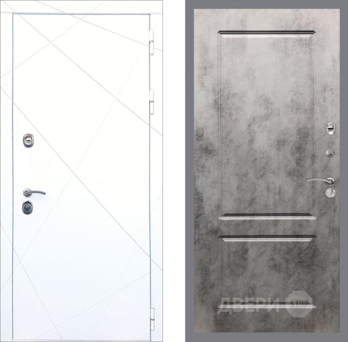 Дверь Рекс (REX) 13 Силк Сноу FL-117 Бетон темный в Ногинск