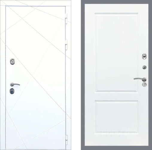 Входная металлическая Дверь Рекс (REX) 13 Силк Сноу FL-117 Силк Сноу в Ногинск