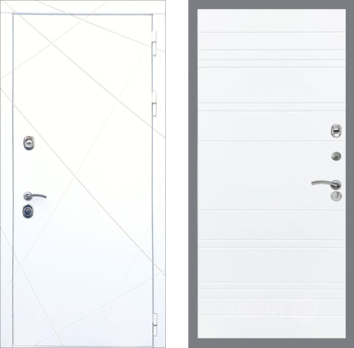 Входная металлическая Дверь Рекс (REX) 13 Силк Сноу Line Силк Сноу в Ногинск