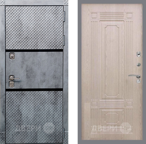 Дверь Рекс (REX) 15 Бетон Темный FL-2 Беленый дуб в Ногинск