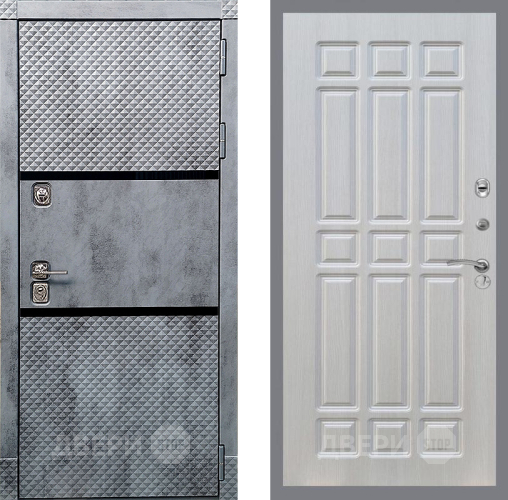 Входная металлическая Дверь Рекс (REX) 15 Бетон Темный FL-33 Лиственница беж в Ногинск