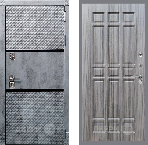 Входная металлическая Дверь Рекс (REX) 15 Бетон Темный FL-33 Сандал грей в Ногинск