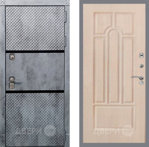 Входная металлическая Дверь Рекс (REX) 15 Бетон Темный FL-58 Беленый дуб в Ногинск