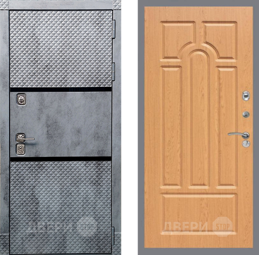 Входная металлическая Дверь Рекс (REX) 15 Бетон Темный FL-58 Дуб в Ногинск