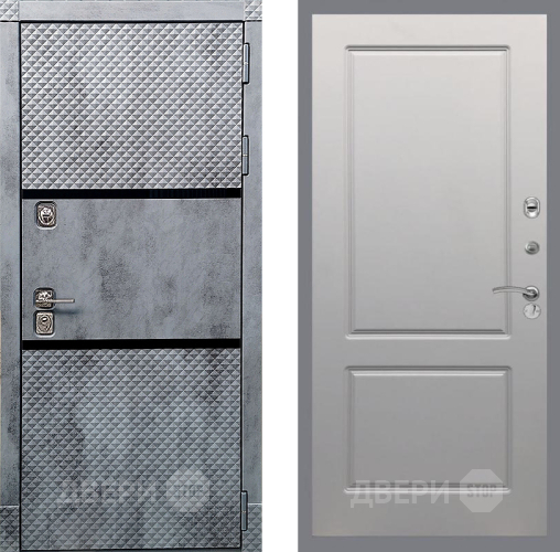 Входная металлическая Дверь Рекс (REX) 15 Бетон Темный FL-117 Грей софт в Ногинск