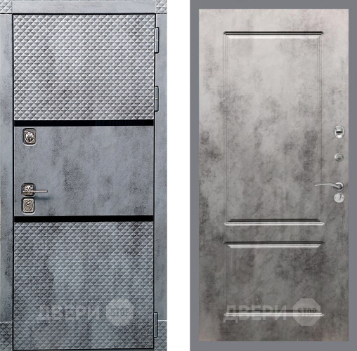 Входная металлическая Дверь Рекс (REX) 15 Бетон Темный FL-117 Бетон темный в Ногинск