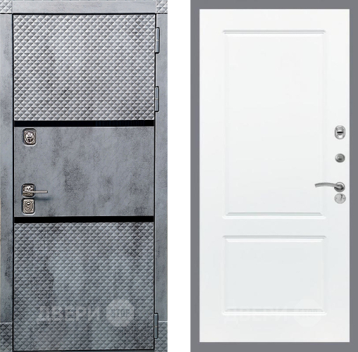 Дверь Рекс (REX) 15 Бетон Темный FL-117 Силк Сноу в Ногинск