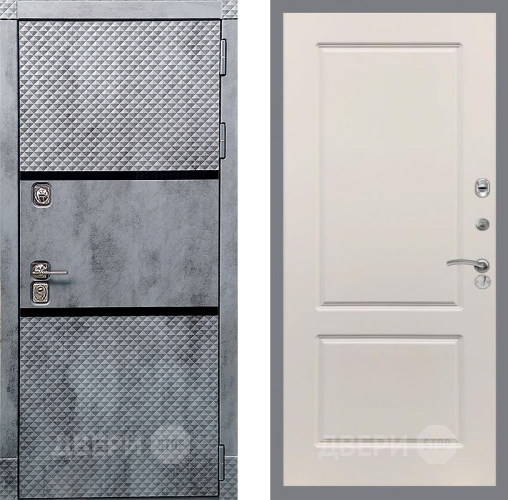 Входная металлическая Дверь Рекс (REX) 15 Бетон Темный FL-117 Шампань в Ногинск