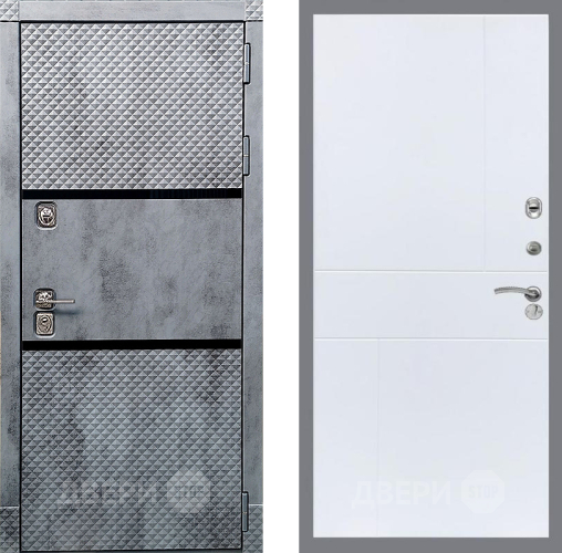 Входная металлическая Дверь Рекс (REX) 15 Бетон Темный FL-290 Силк Сноу в Ногинск