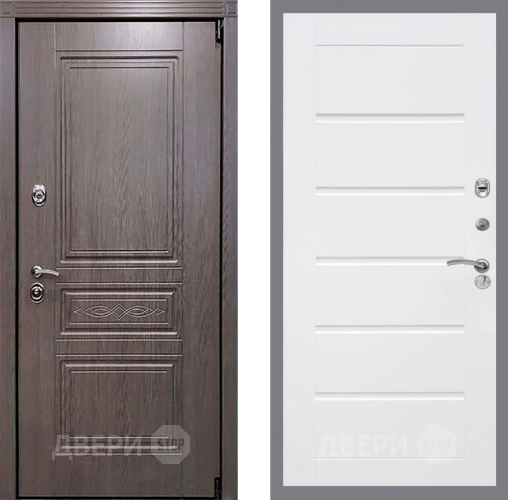 Входная металлическая Дверь Рекс (REX) Премиум-S Сити Белый ясень в Ногинск