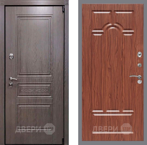 Входная металлическая Дверь Рекс (REX) Премиум-S FL-58 орех тисненый в Ногинск