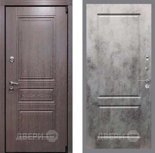 Входная металлическая Дверь Рекс (REX) Премиум-S FL-117 Бетон темный в Ногинск