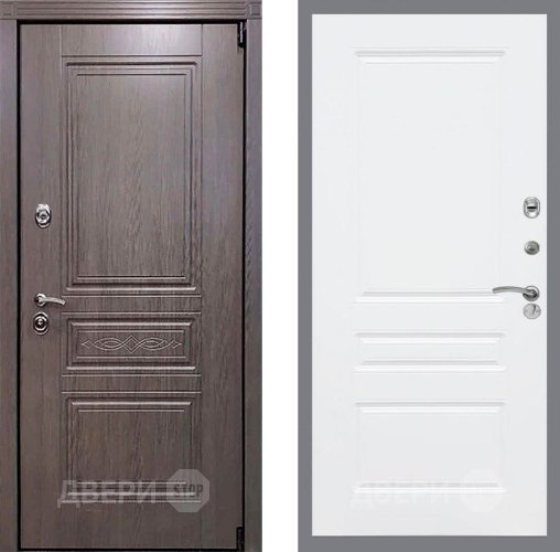 Входная металлическая Дверь Рекс (REX) Премиум-S FL-243 Силк Сноу в Ногинск