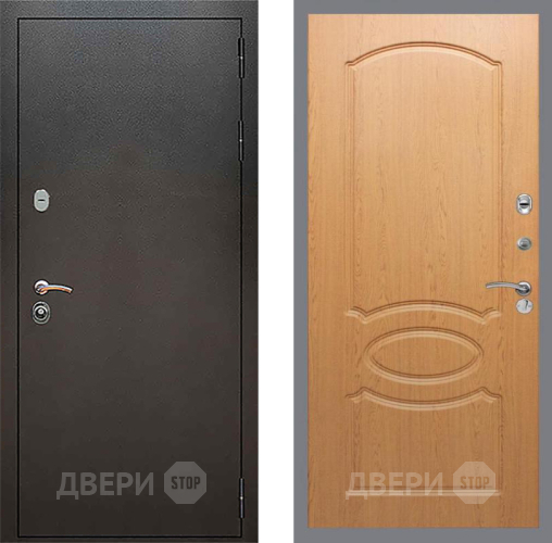 Входная металлическая Дверь Рекс (REX) 5 Серебро Антик FL-128 Дуб в Ногинск