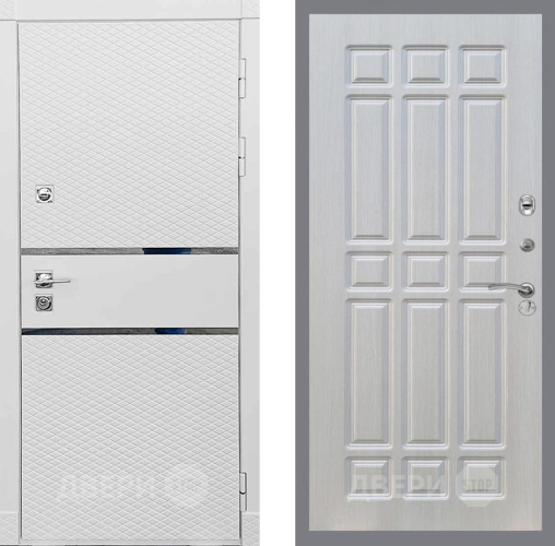 Входная металлическая Дверь Рекс (REX) 15 Силк Сноу FL-33 Лиственница беж в Ногинск