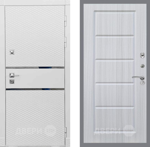 Входная металлическая Дверь Рекс (REX) 15 Силк Сноу FL-39 Сандал белый в Ногинск