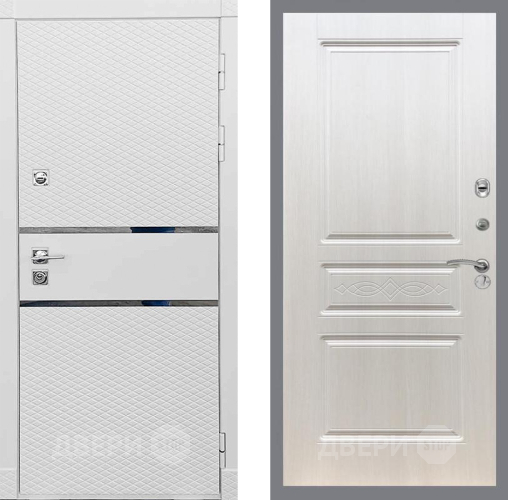 Входная металлическая Дверь Рекс (REX) 15 Силк Сноу FL-243 Лиственница беж в Ногинск