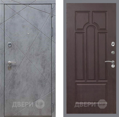 Дверь Рекс (REX) 13 Бетон Темный FL-58 Венге в Ногинск