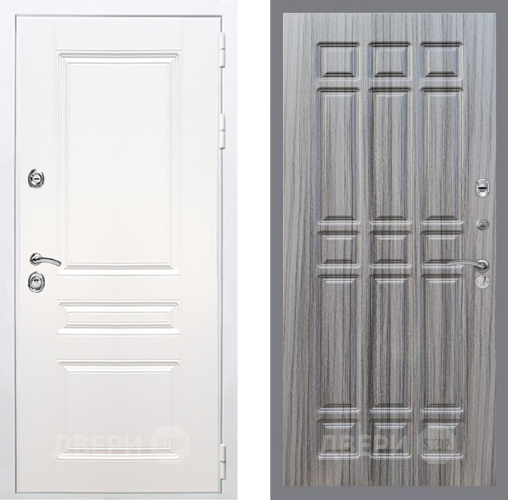 Входная металлическая Дверь Рекс (REX) Премиум-н Силк Сноу FL-33 Сандал грей в Ногинск