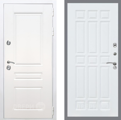 Входная металлическая Дверь Рекс (REX) Премиум-н Силк Сноу FL-33 Силк Сноу в Ногинск