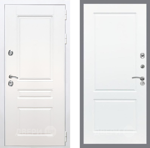 Входная металлическая Дверь Рекс (REX) Премиум-н Силк Сноу FL-117 Силк Сноу в Ногинск