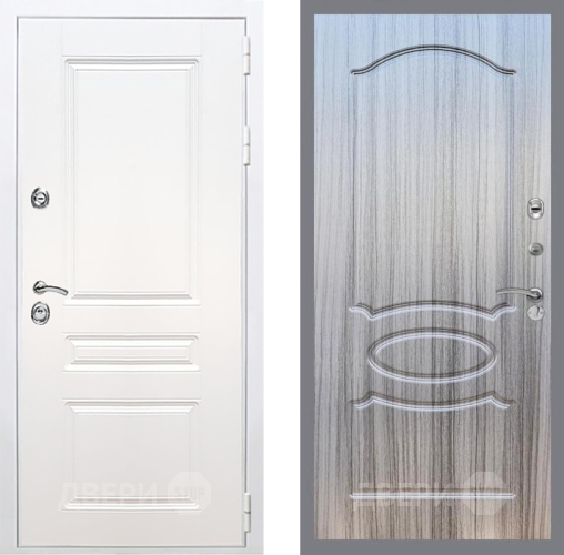 Дверь Рекс (REX) Премиум-н Силк Сноу FL-128 Сандал грей в Ногинск