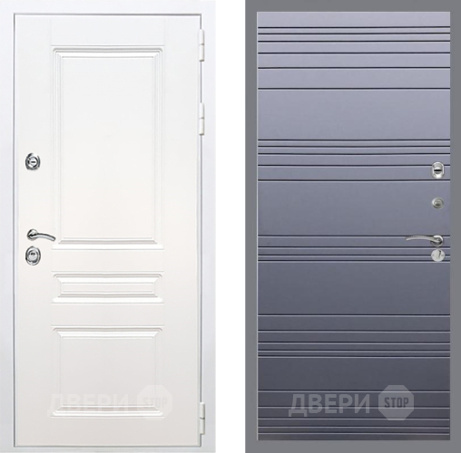 Входная металлическая Дверь Рекс (REX) Премиум-н Силк Сноу Line Силк титан в Ногинск