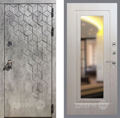 Входная металлическая Дверь Рекс (REX) 23 FLZ-120 Беленый дуб в Ногинск