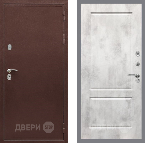 Входная металлическая Дверь Рекс (REX) 5 металл 3 мм FL-117 Бетон светлый в Ногинск