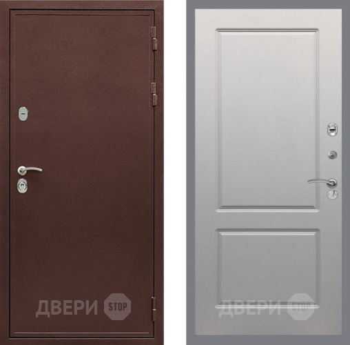 Входная металлическая Дверь Рекс (REX) 5 металл 3 мм FL-117 Грей софт в Ногинск