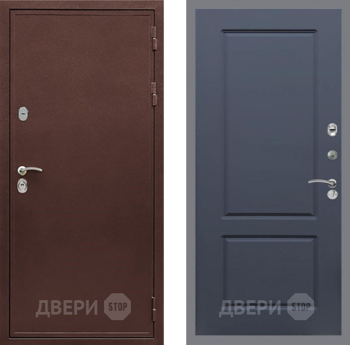 Входная металлическая Дверь Рекс (REX) 5 металл 3 мм FL-117 Силк титан в Ногинск