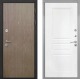 Входная металлическая Дверь Интекрон (INTECRON) Гектор Венге Коричневый ФЛ-243 Белый матовый в Ногинск