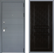 Дверь Заводские двери Лира Софт графит К-2 Венге