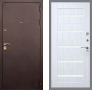 Дверь Рекс (REX) Лайт 3К СБ-14 стекло белое Сандал белый 960х2050 мм