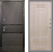 Дверь Рекс (REX) 15 Черный Кварц FL-2 Беленый дуб